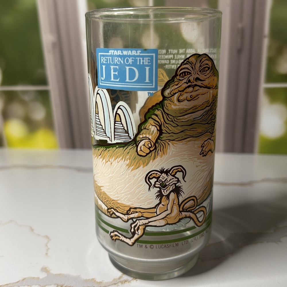 1983 Burger King promotional glass for the movie Star Wars Return of the Jedi